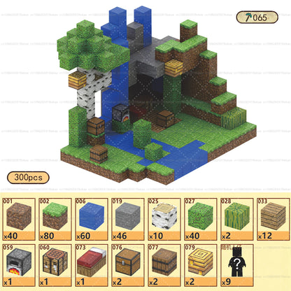 Magnetic Building Blocks Mine World Magnet Cube Set for Boy Girl Kid Age 3+ DIY Model