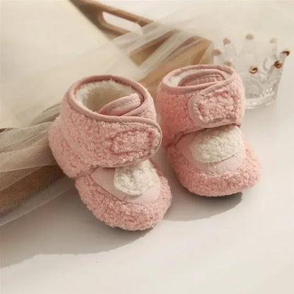 Warm Infant Toddler Crib Snow Boots Soft Comfortable Infant Girls Boys Anti-Slip Socks Slipper