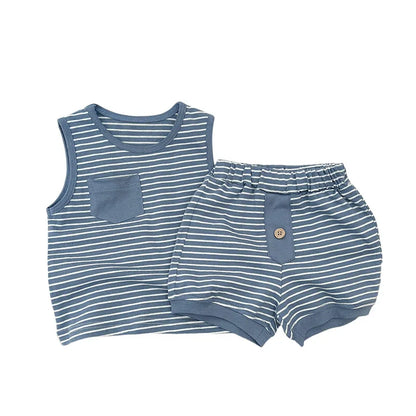 Kids Striped Summer Clothing Set