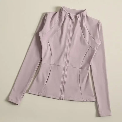 Yoga Clothes Windbreaker Sportswear Woman Running Long Sleeve Sweatshirt Sports Jackets