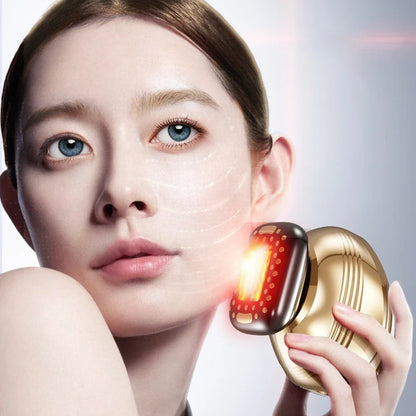 Luxurious Leather Gift Box Packaging Red Beauty Device Large-Area Facial Contact Guide