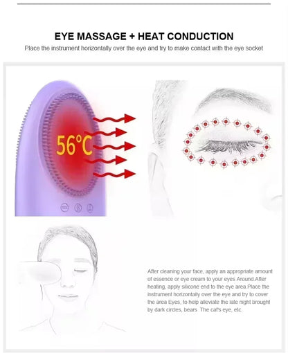 New Arrival Skin Cares Device Waterproofs Soft Silicones Facials Cleanings Brush Washings