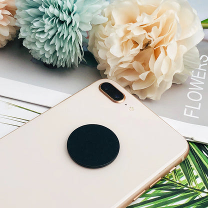 Round Shungite Phone Sticker - Natural Black Shungite Disc Wellness 20/25/30mm