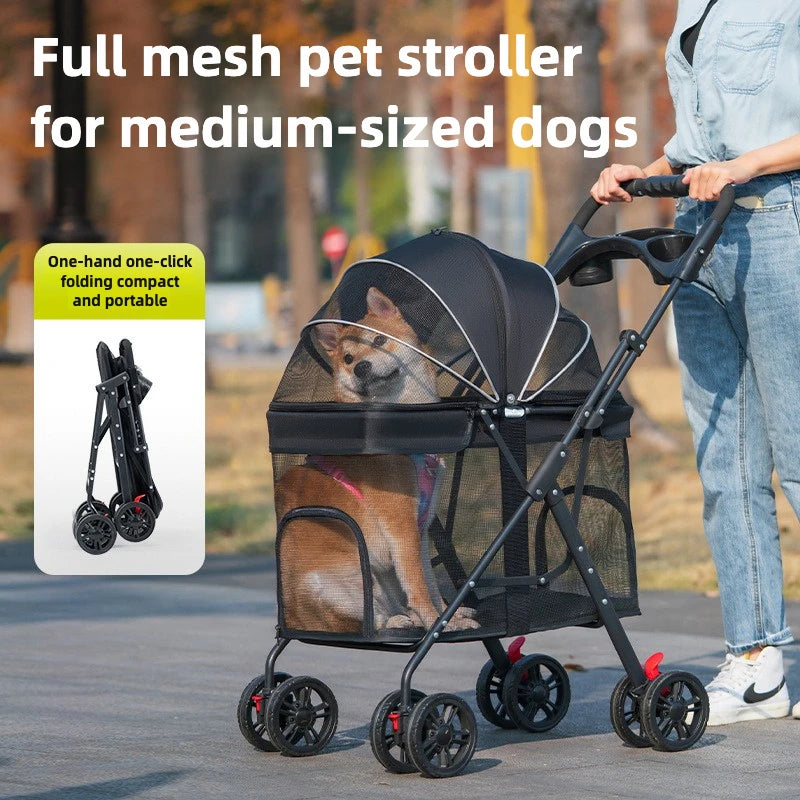 Pet Dog Cat Stroller