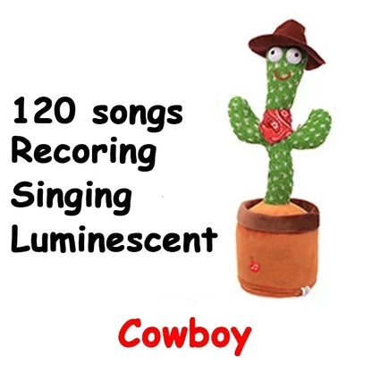 Talking Cactus Toy with LED 120 English Songs Singing Musical Toys