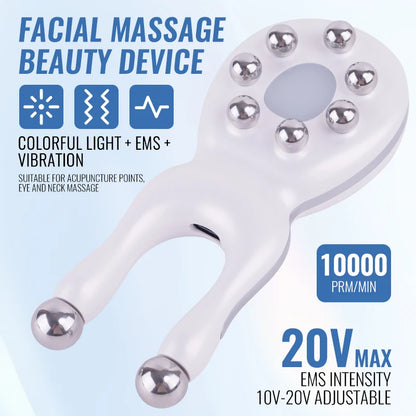 NEWEST 7 in 1 Face Lifting Device EMS Microcurrent Skin Rejuvenation LED Facial Neck