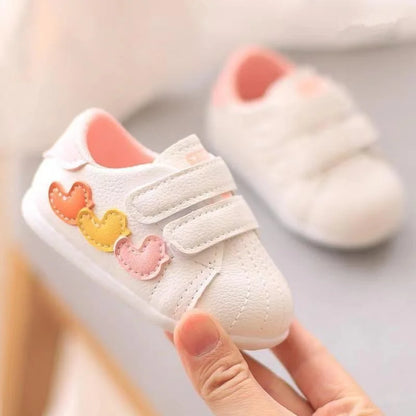 Baby Breathable Shoes Kids White Shoes Boys Girls Toddler Footwear Soft Bottom Baby Boys
