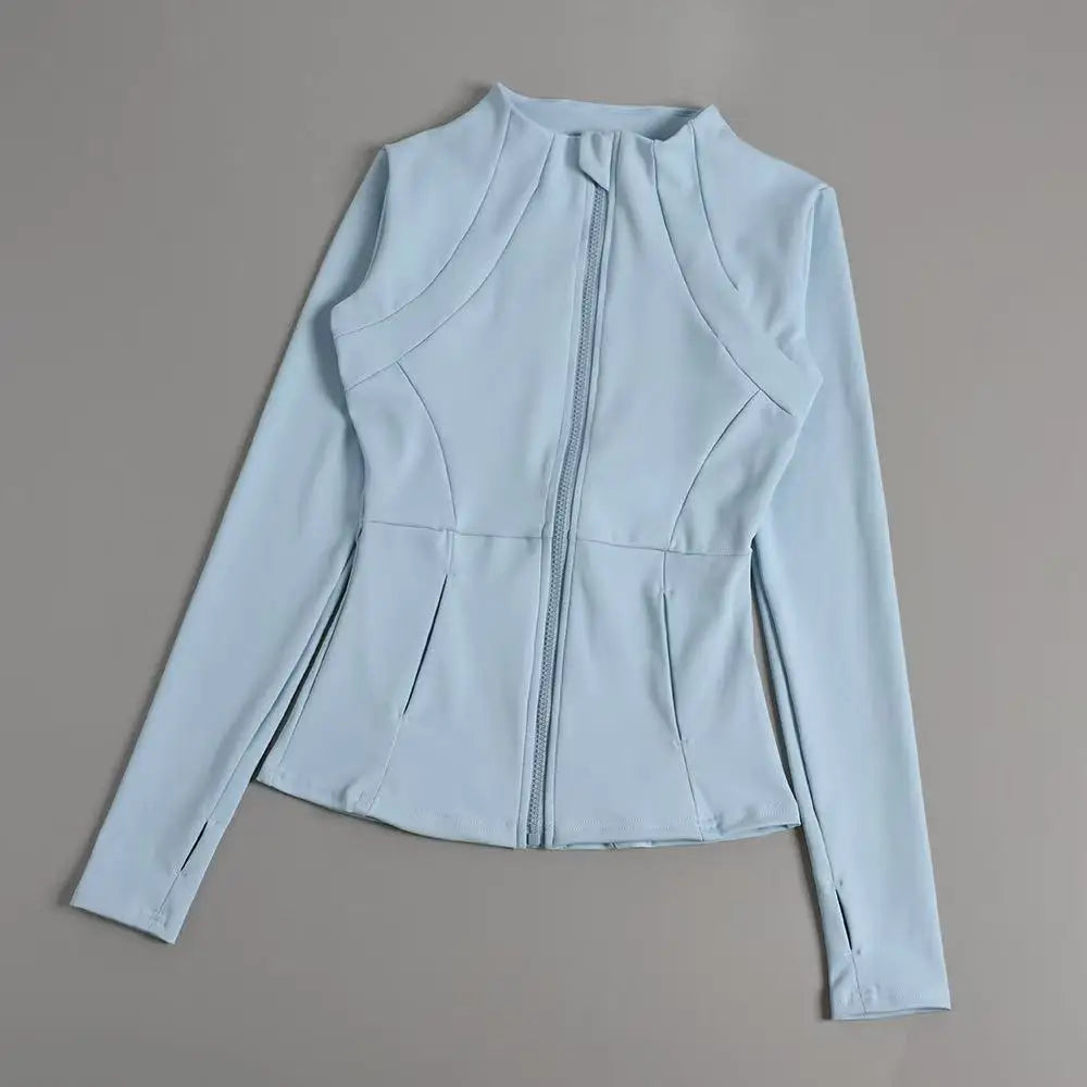 Yoga Clothes Windbreaker Sportswear Woman Running Long Sleeve Sweatshirt Sports Jackets