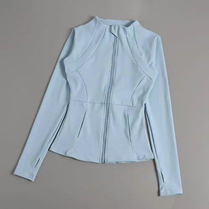 Yoga Clothes Windbreaker Sportswear Woman Running Long Sleeve Sweatshirt Sports Jackets