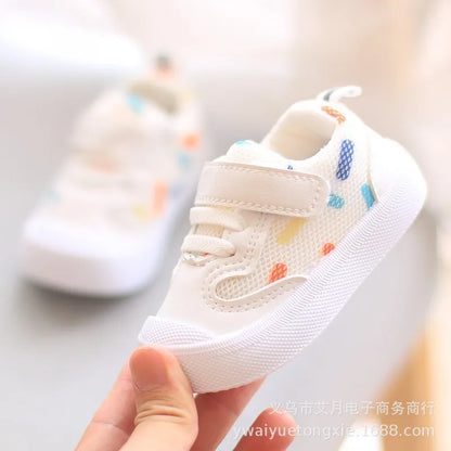 Baby Shoes Mesh Breathable Sneakers Newborn Boys Girls Soft Sole Anti-slip First Walker