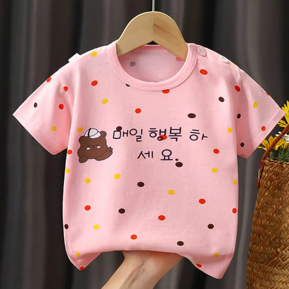 Children’s Cotton Cartoon T-Shirt