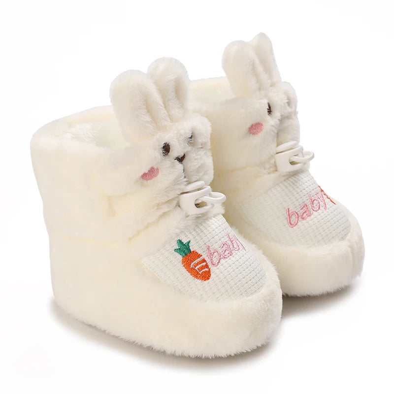 0-18 Winter Warm Fashion Cotton Shoes for Boys and Girls Snow Boots Soft and Comfortable Cartoon Casual Sneakers