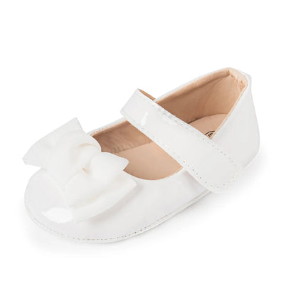 Infant Girls Shoes PU Anti-slip Bowknot Classic Princess Dress 3-colors 0-18M Fashion Shoes
