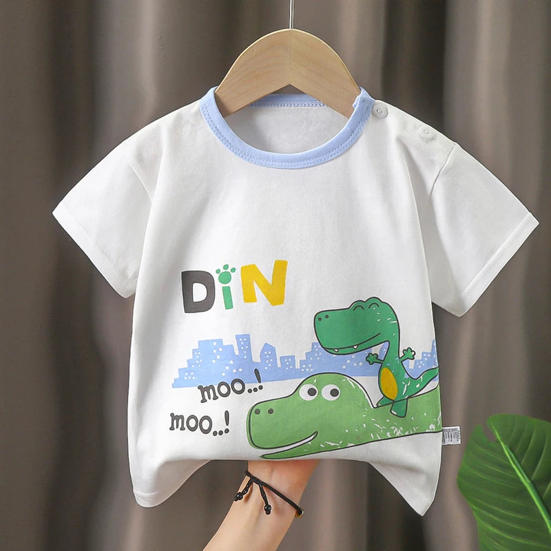 Children’s Cotton Cartoon T-Shirt