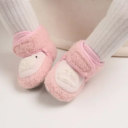 Warm Infant Toddler Crib Snow Boots Soft Comfortable Infant Girls Boys Anti-Slip Socks Slipper