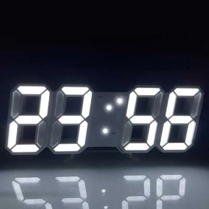 Simple Fashion Electronic Clock 3D Luminous Digital Clock Voice-activated Silent Alarm Clock