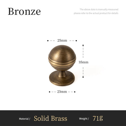 Solid Antique Brass Handle Furniture Handles Single Hole Pendant Drawer Knob T-Bar Kitchen Cabinet Pull Customizable
