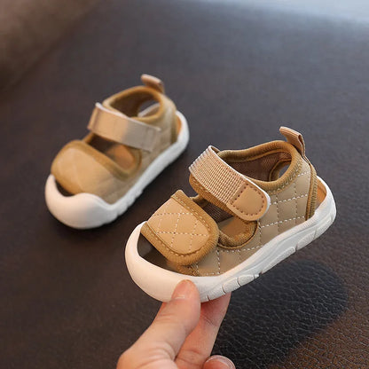 Baby Boy Sandals 2025 Summer Newborn First Walkers Beach Infant Shoes Fashion Design