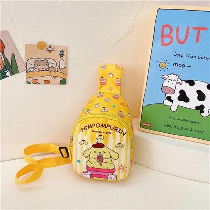 Sanrio Bag Cinnamoroll Bag Cartoon Shoulder Handbag Kuromi Kawaii Hello Kitty Chest Bags