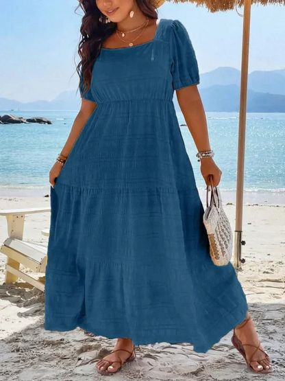 Plus Size Square Neck Dress
