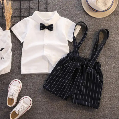 Boys Tee and Overalls Clothing Set