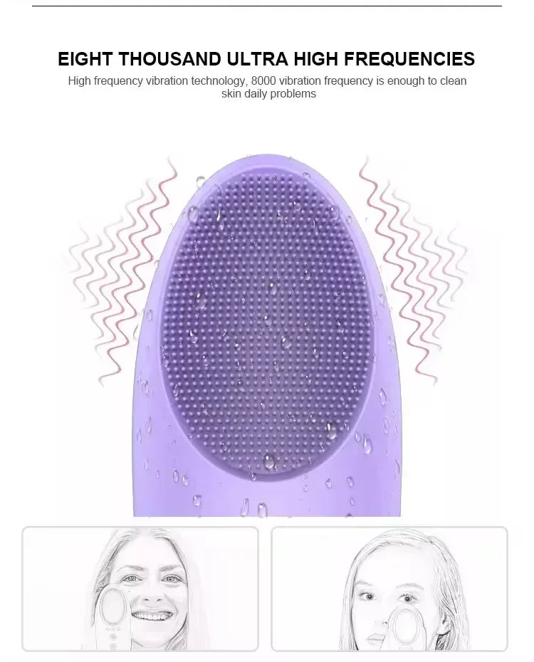 New Arrival Skin Cares Device Waterproofs Soft Silicones Facials Cleanings Brush Washings