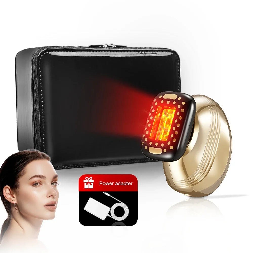 Luxurious Leather Gift Box Packaging Red Beauty Device Large-Area Facial Contact Guide