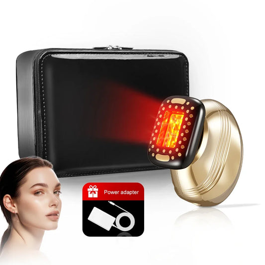 Luxurious Leather Gift Box Packaging Red Beauty Device Large-Area Facial Contact Guide