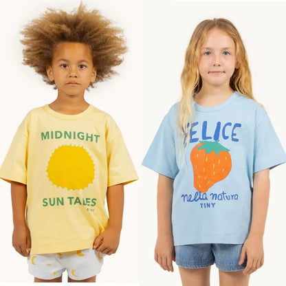 Kids Cartoon Print T-shirt