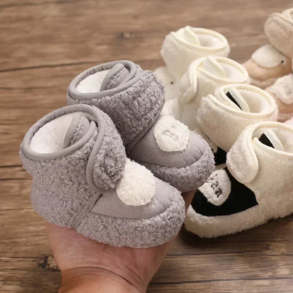 Warm Infant Toddler Crib Snow Boots Soft Comfortable Infant Girls Boys Anti-Slip Socks Slipper