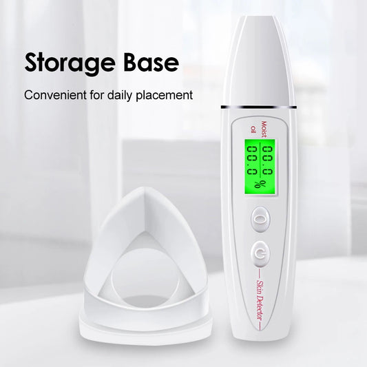Face Skin Tester Portable Skin Analyzer Digital Aesthetic Moisture Tester Water Oil Monitor