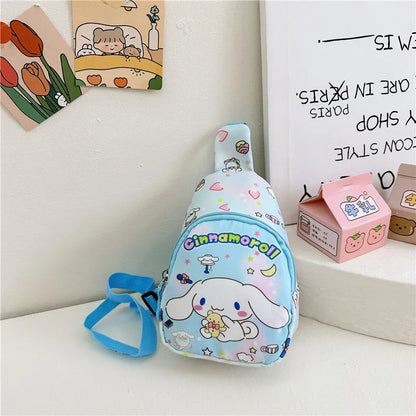 Sanrio Bag Cinnamoroll Bag Cartoon Shoulder Handbag Kuromi Kawaii Hello Kitty Chest Bags