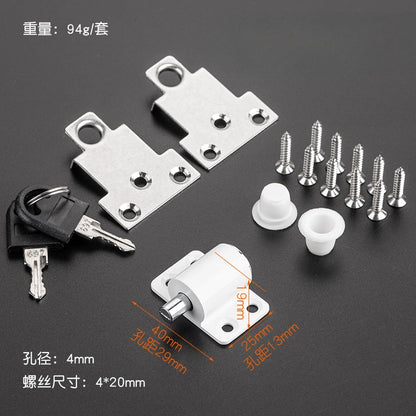 1 set of aluminum alloy telescopic window lock plastic steel sliding window anti-theft lock
