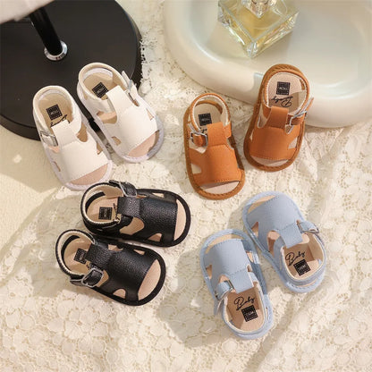 2025 New Toddler First Walker Baby Crib Newborn Baby Summer Sandals Infant Boy Girl