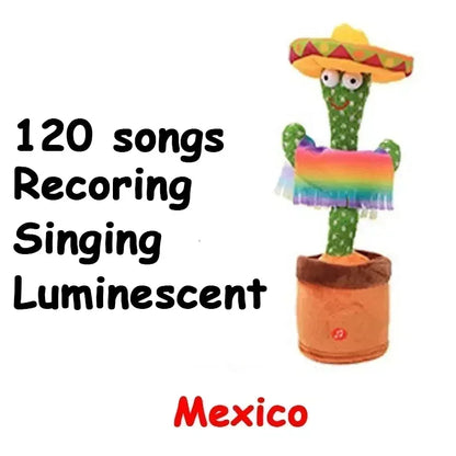 Talking Cactus Toy with LED 120 English Songs Singing Musical Toys