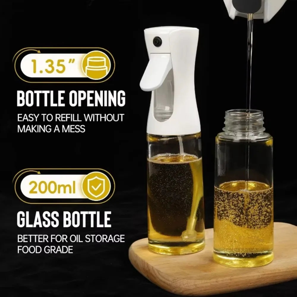 Refillable oil sprayer bottle for kitchen use