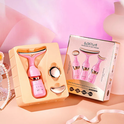 3 In 1 Facial Lifting Device Neck Facial Eye Massage Face Slimmer EMS Beauty Skin Tightening