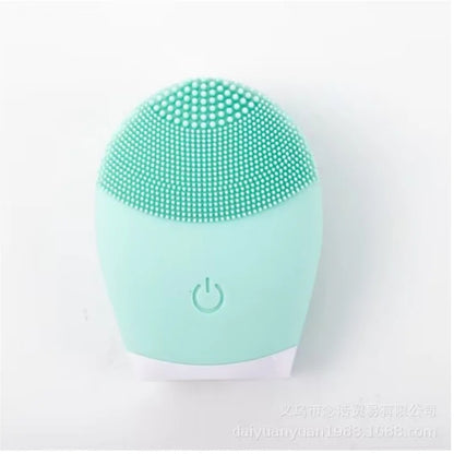 Electric Silicone Facial Cleanser Massager Skincare Massage Tool Beauty Machine Vibration