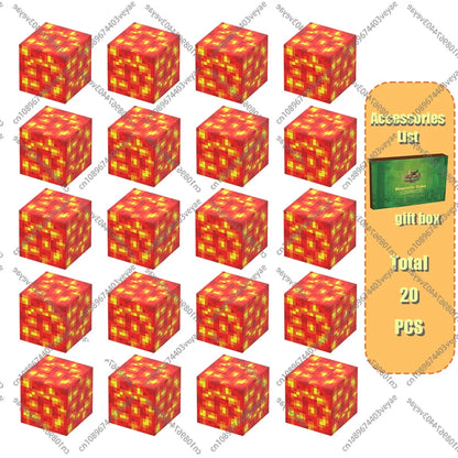 Magnetic Building Blocks Mine World Magnet Cube Set for Boy Girl Kid Age 3+ DIY Model