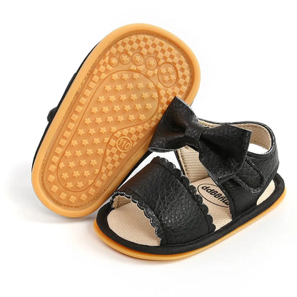 Meckior Summer Baby Shoes Toddler Flats Baby Sandals Soft Rubber Sole Anti-Slip