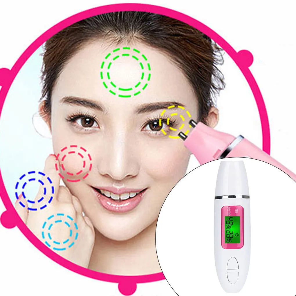 Digital Skin Oil Moisture Tester Face Detector Salon Beauty Device