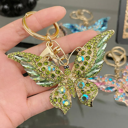Easya 2024 Fashion Butterfly Bows Luxury Glitter Keychains High Quality Bags