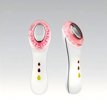 5-in-1 Ultra Skin Rejuvenator Red/Blue/Yellow LED Care Device Ultrasonic/Vibration Massage