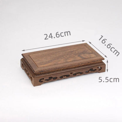 Wooden Retro Tea Tray Table Delicate Small Square Teapot Bases Bonsai Stand Vase Bonsai