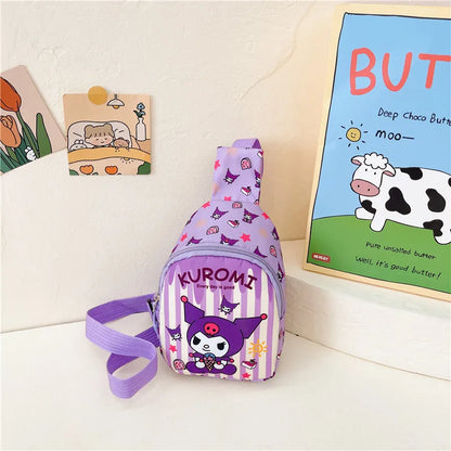 Sanrio Bag Cinnamoroll Bag Cartoon Shoulder Handbag Kuromi Kawaii Hello Kitty Chest Bags