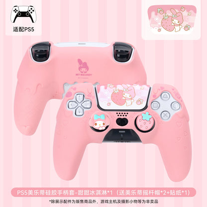 New Sanrio Cinnamoroll Kuromi Pochacco Cartoon Ps5 Ns Pro Kawaii Switch Pro Gamepad
