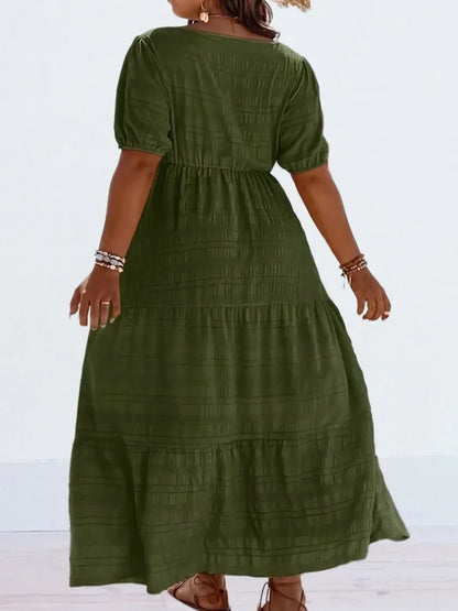 Plus Size Square Neck Dress