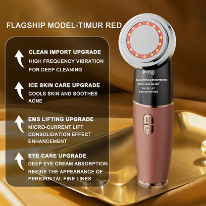 Facial beauty device import device, skin rejuvenation facial lifting and firming micro current