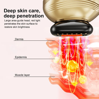 Luxurious Leather Gift Box Packaging Red Beauty Device Large-Area Facial Contact Guide