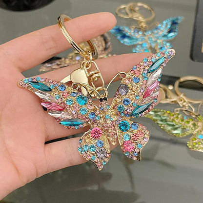 Easya 2024 Fashion Butterfly Bows Luxury Glitter Keychains High Quality Bags